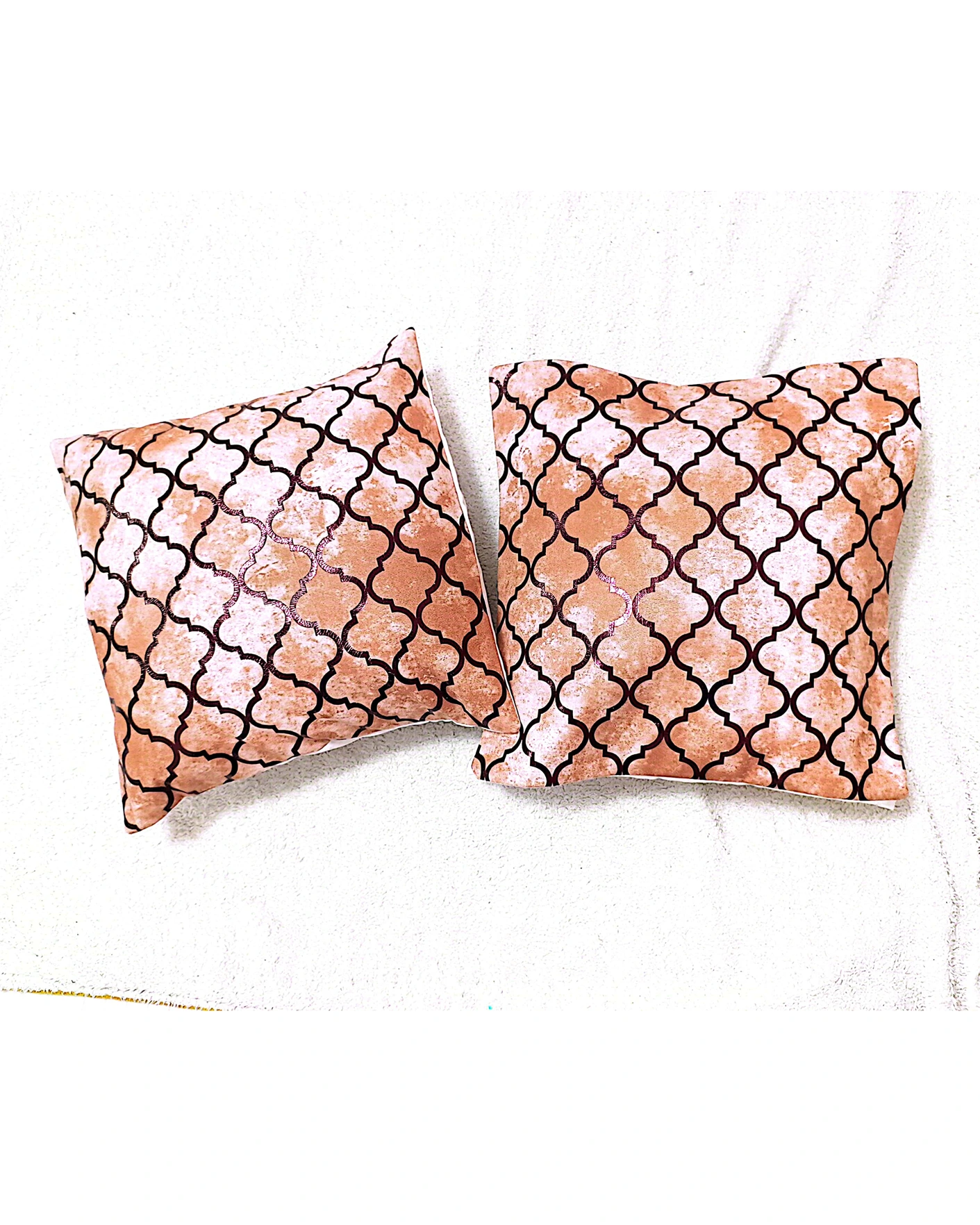 Set of 5 Elegant Cushion Covers with Geometric Pattern - Image 11