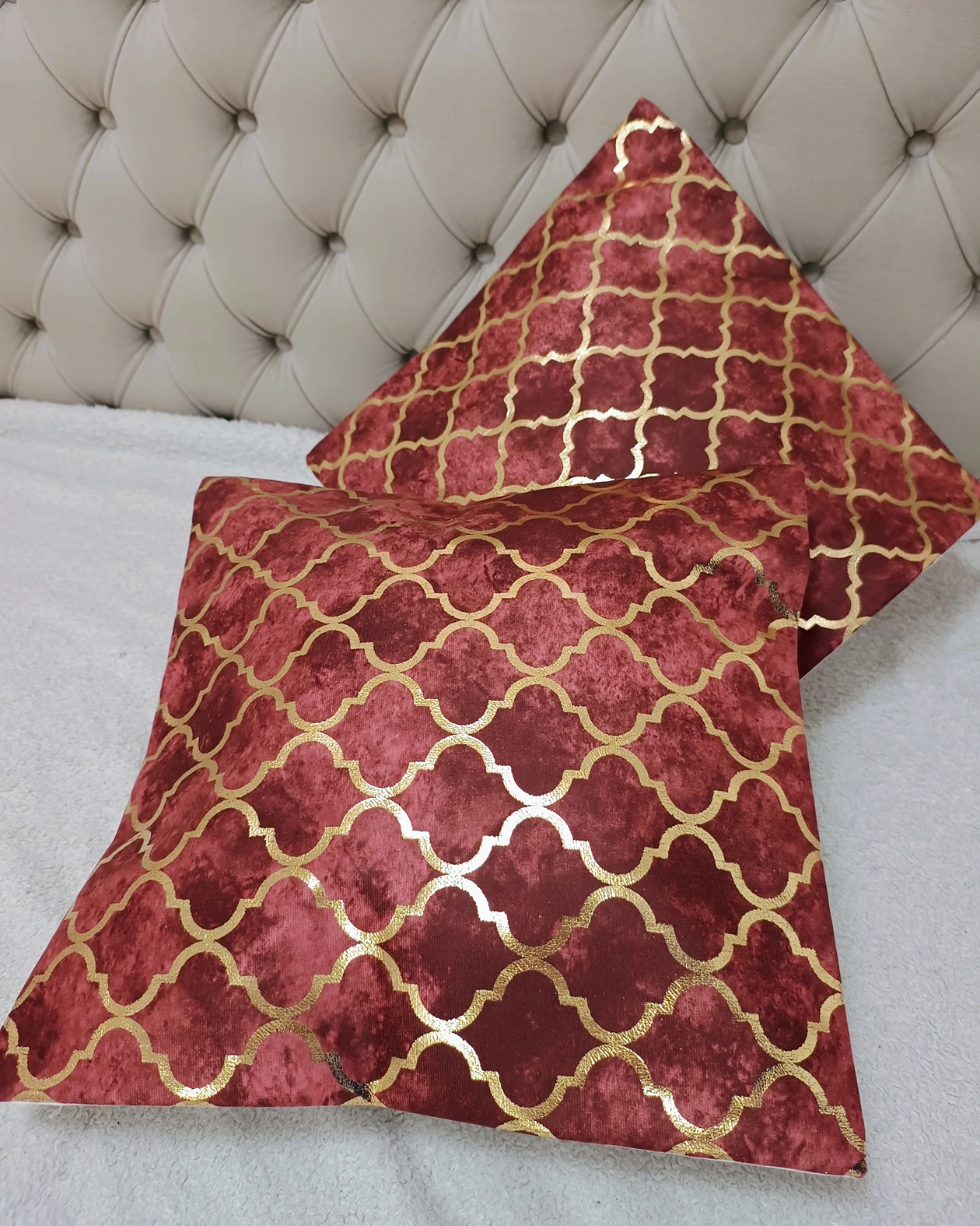 Set of 5 Elegant Cushion Covers with Geometric Pattern - Image 22