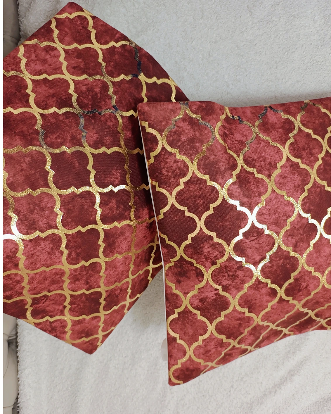 Set of 5 Elegant Cushion Covers with Geometric Pattern - Image 23