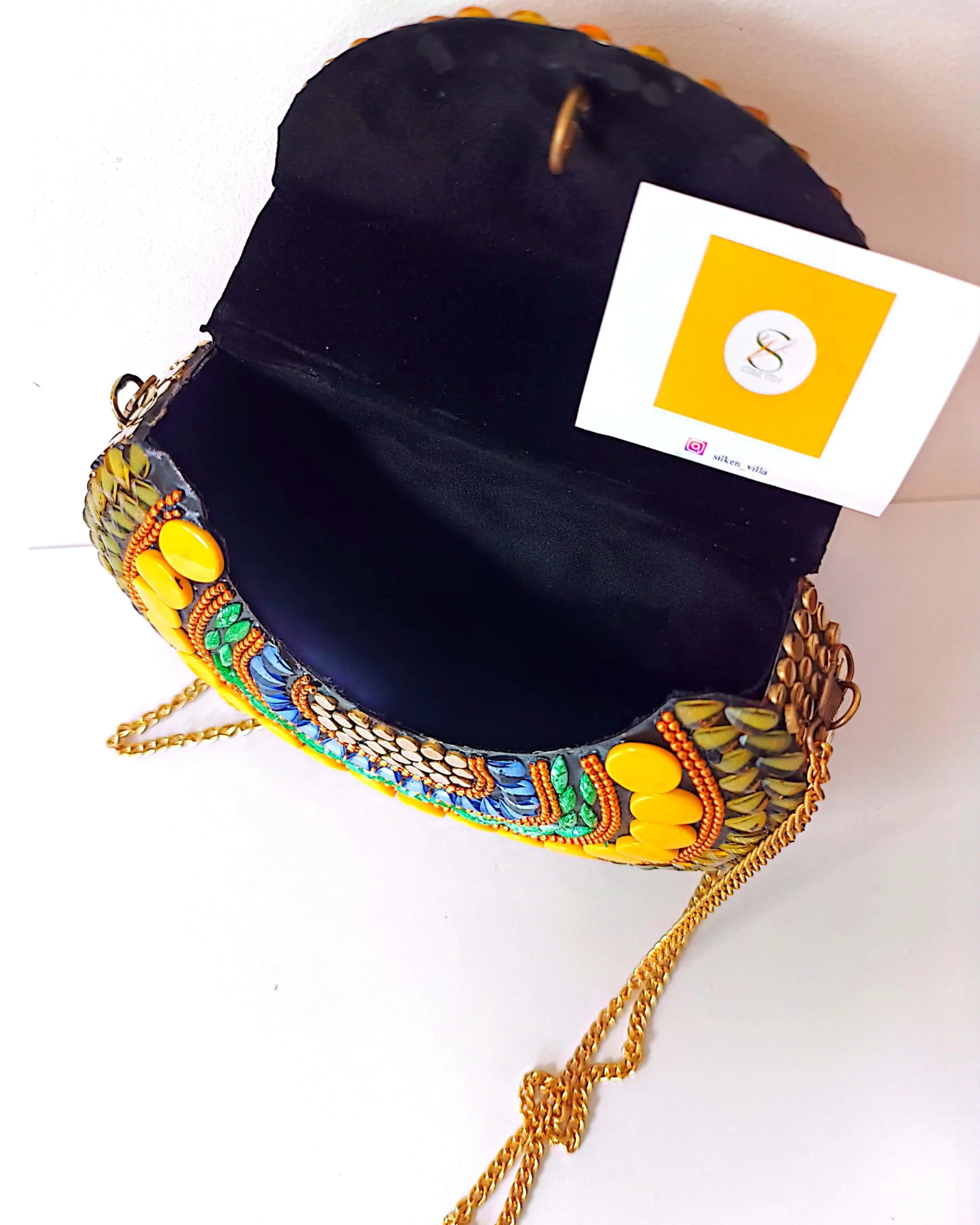 Women Trendy Metal Clutch Hand Bag - Image 22