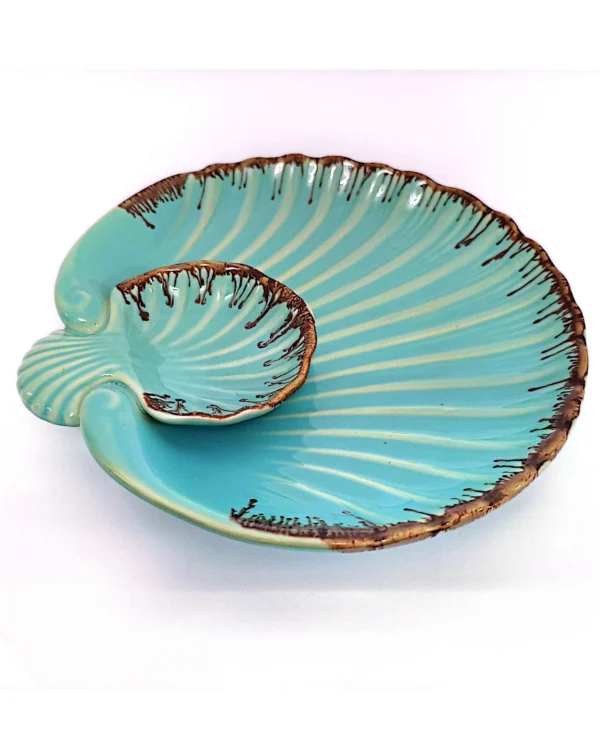 Serving Shell Ceramic Shell Serving Platter – Silken Villa